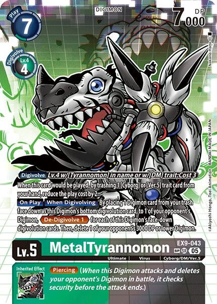 Image for MetalTyrannomon (SP) - Digimon Card Game