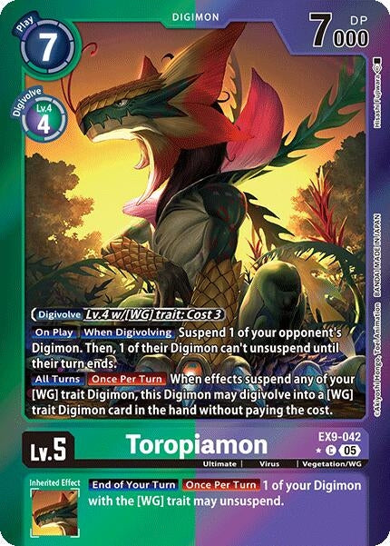 Image for Toropiamon (Limited Foil) - Digimon Card Game