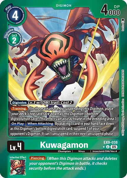 Image for Kuwagamon (Limited Foil) - Digimon Card Game