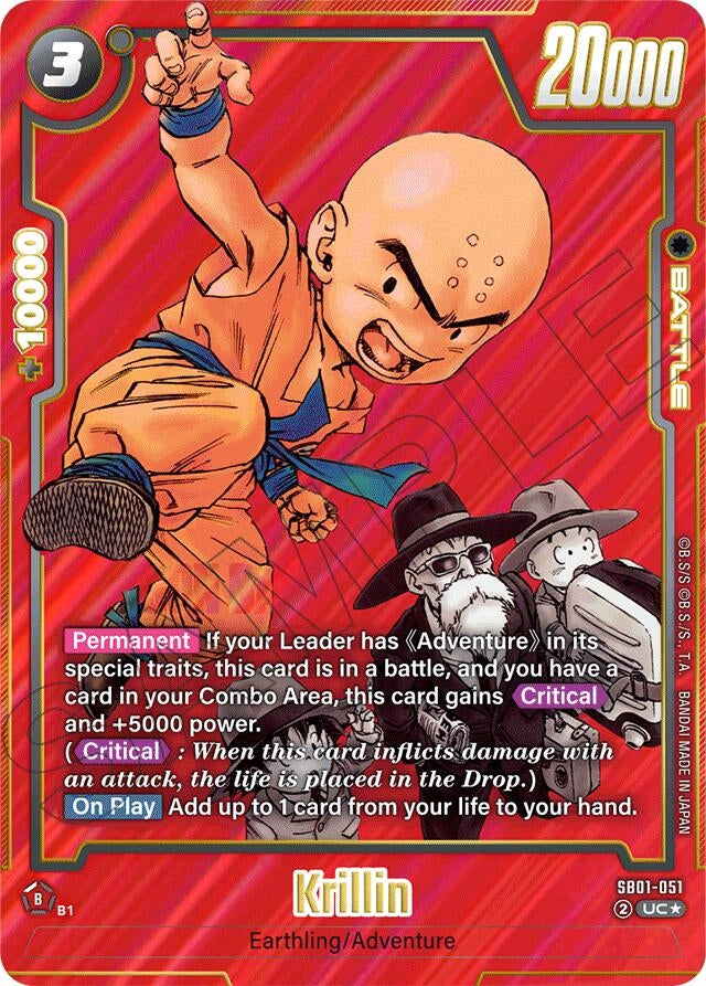 Image for Krillin - SB01-051 (Alternate Art) - Dragon Ball Super: Fusion World