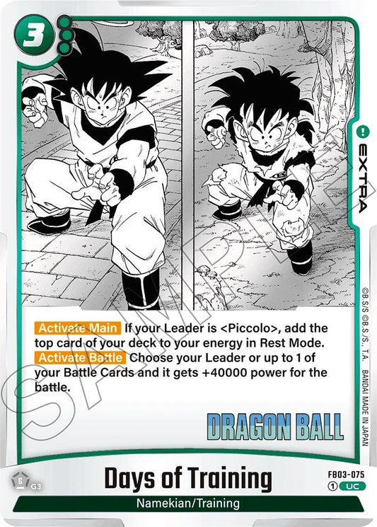 Image for Days of Training - Dragon Ball Super: Fusion World