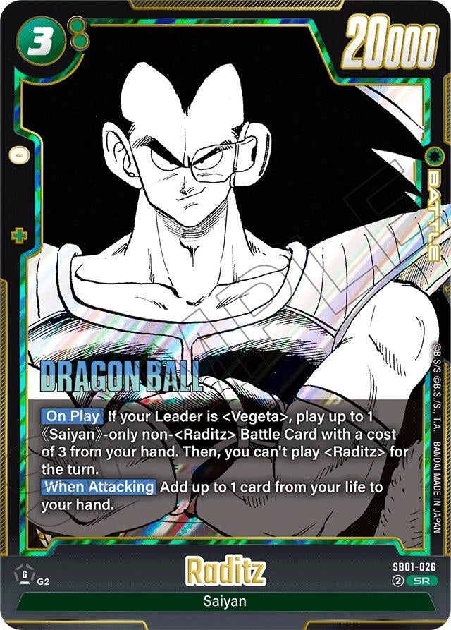 Image for Raditz - SB01-026 - Dragon Ball Super: Fusion World