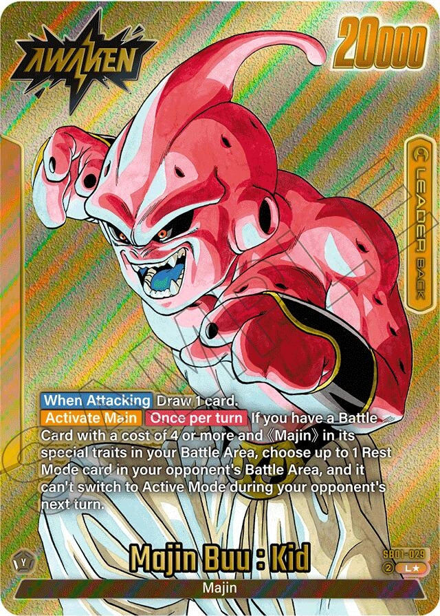 Image for Majin Buu : Evil // Majin Buu : Kid - SB01-029 (Gold) - Dragon Ball Super: Fusion World