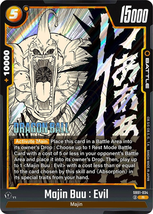 Image for Majin Buu : Evil - SB01-034 - Dragon Ball Super: Fusion World