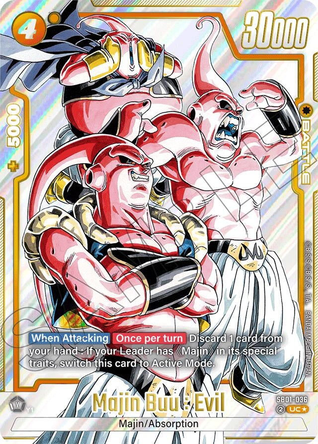 Image for Majin Buu : Evil - SB01-036 (Alternate Art) - Dragon Ball Super: Fusion World