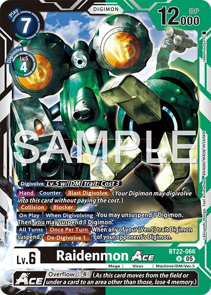 Image for Raidenmon ACE - Digimon Card Game