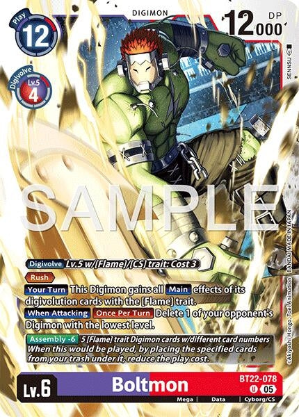 Image for Boltmon - Digimon Card Game