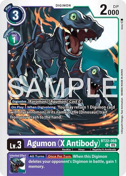 Image for Agumon (X Antibody) - Digimon Card Game