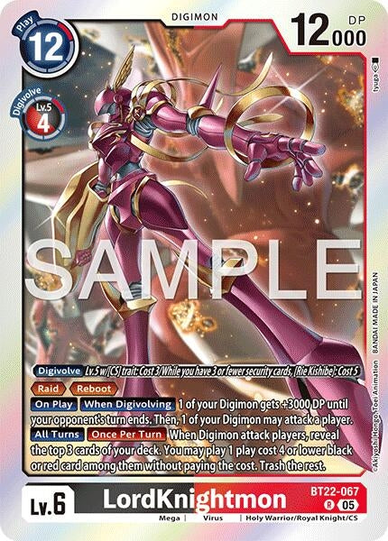 Image for LordKnightmon - Digimon Card Game