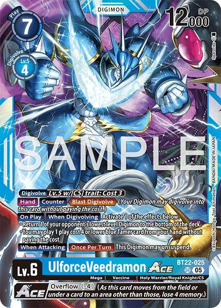 Image for UlforceVeedramon ACE - Digimon Card Game