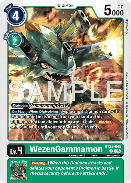 Image for WezenGammamon - Digimon Card Game