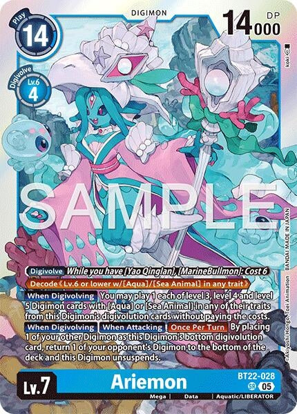Image for Ariemon - Digimon Card Game