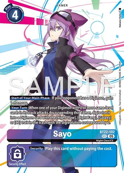 Image for Sayo - Digimon Card Game