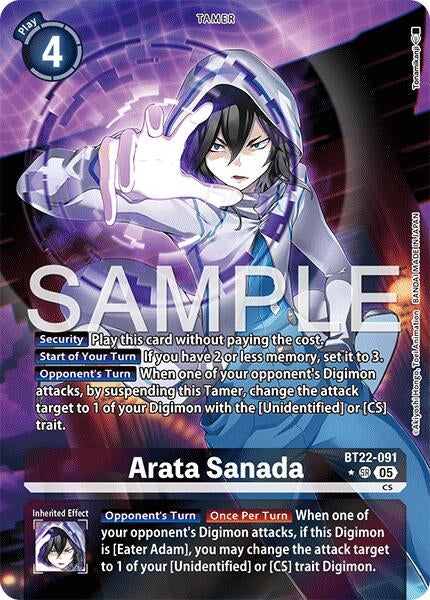 Image for Arata Sanada (Alternate Art) - Digimon Card Game