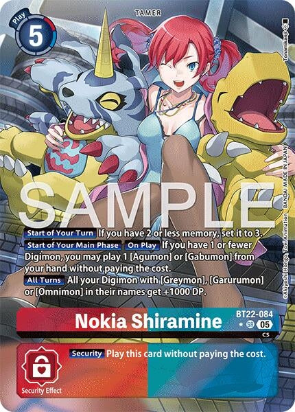 Image for Nokia Shiramine (Alternate Art) - Digimon Card Game
