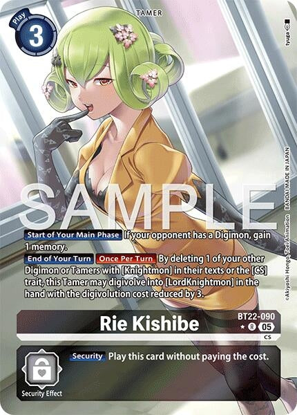 Image for Rie Kishibe (Alternate Art) - Digimon Card Game