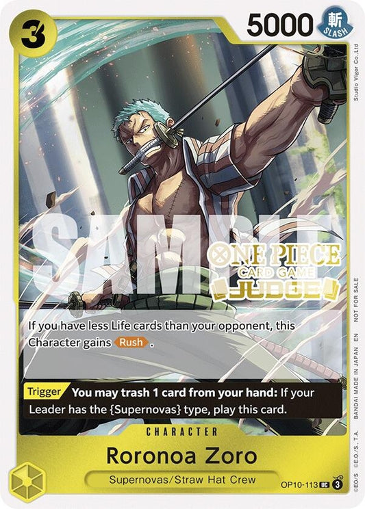 Image for Roronoa Zoro (Judge Pack Vol. 6) - One Piece Card Game