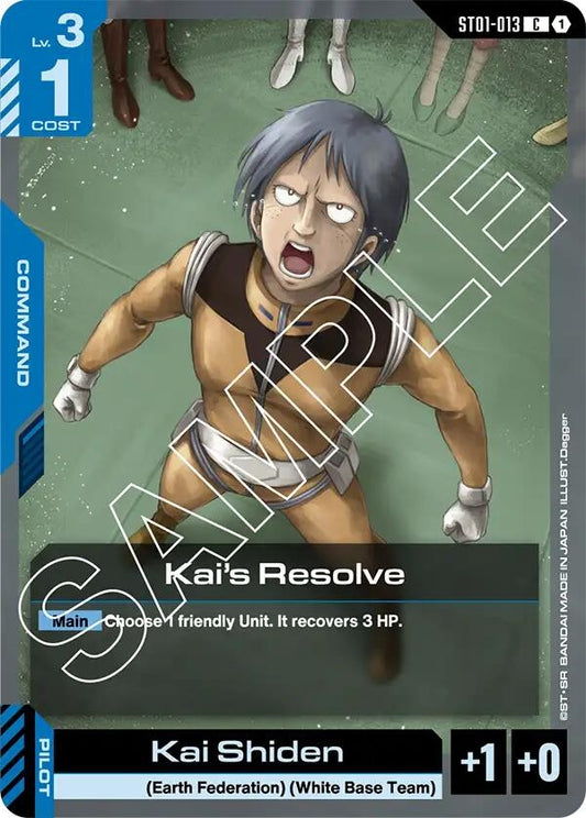 Image for Kai's Resolve - Gundam Card Game