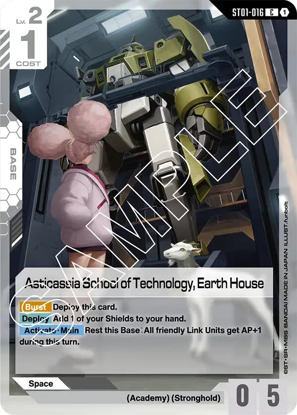Image for Asticassia School of Technology, Earth House - Gundam Card Game