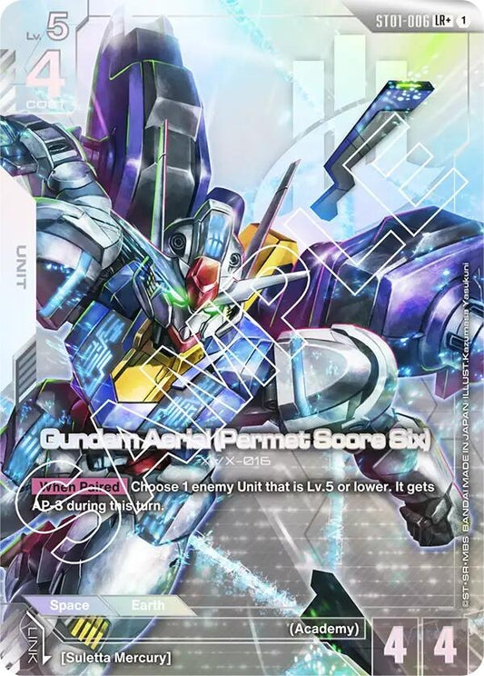 Image for Gundam Aerial (Permet Score Six) (LR+) - Gundam Card Game