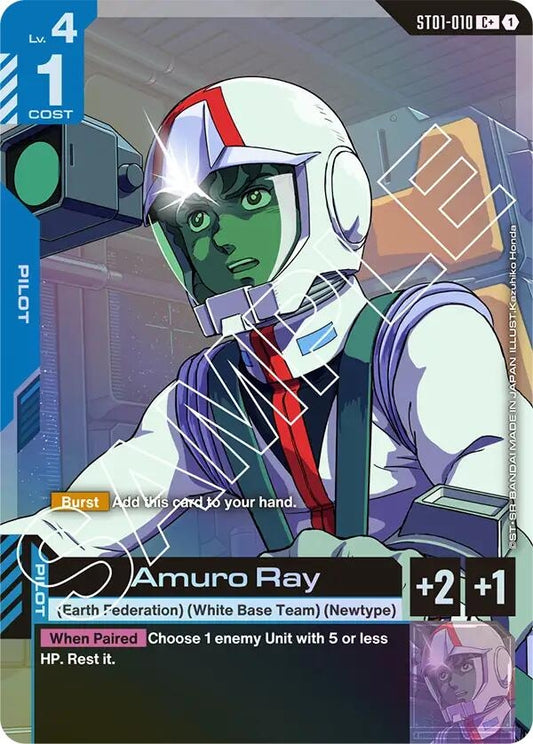 Image for Amuro Ray (C+) - Gundam Card Game