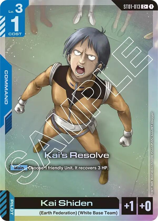 Image for Kai's Resolve (C+) - Gundam Card Game