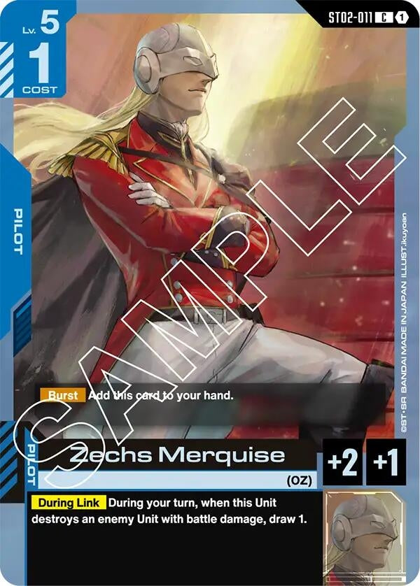 Image for Zechs Merquise - Gundam Card Game