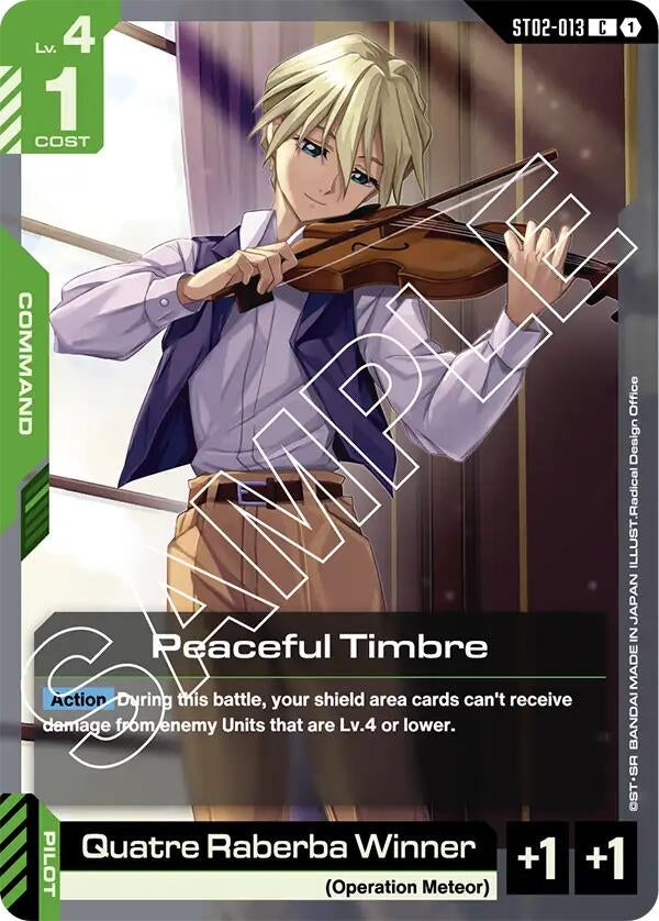 Image for Peaceful Timbre - Gundam Card Game