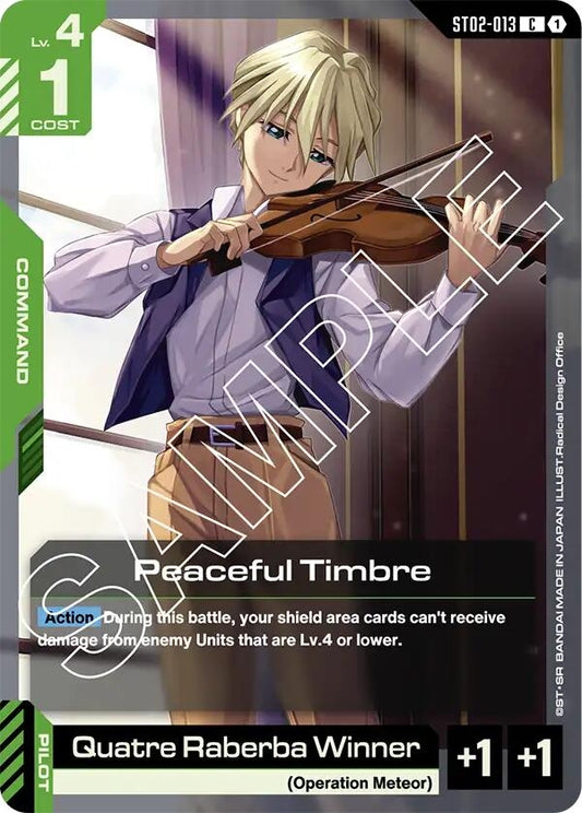 Image for Peaceful Timbre - Gundam Card Game