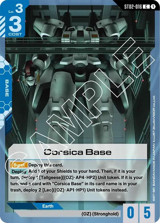 Image for Corsica Base - Gundam Card Game