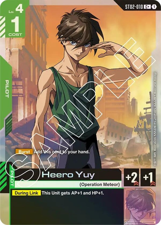 Image for Heero Yuy (C+) - Gundam Card Game