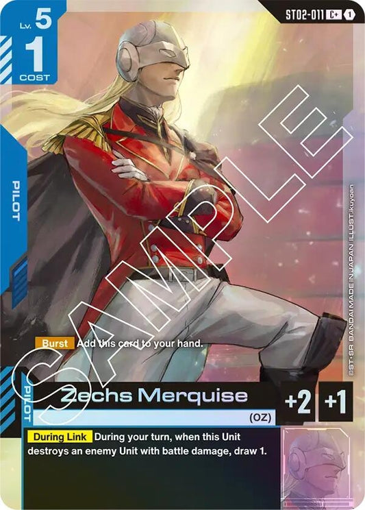 Image for Zechs Merquise (C+) - Gundam Card Game