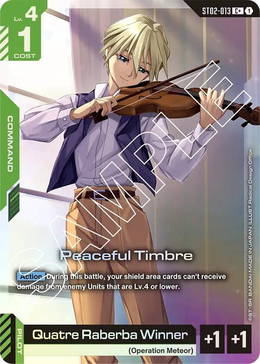 Image for Peaceful Timbre (C+) - Gundam Card Game
