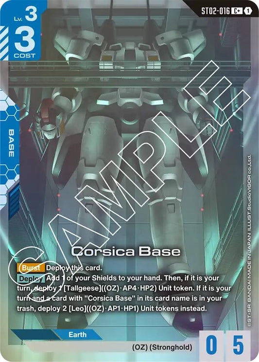 Image for Corsica Base (C+) - Gundam Card Game
