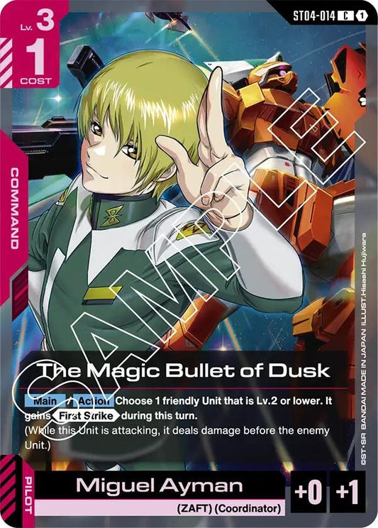 Image for The Magic Bullet of Dusk - Gundam Card Game