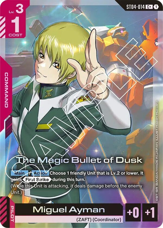 Image for The Magic Bullet of Dusk (C+) - Gundam Card Game