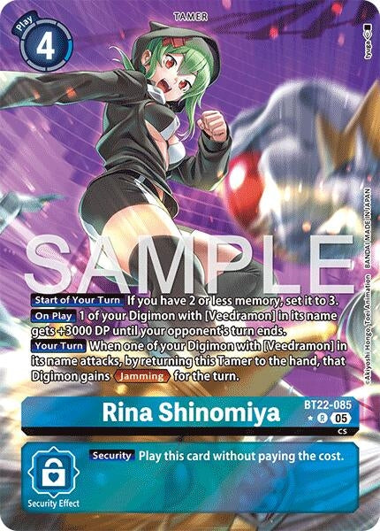 Image for Rina Shinomiya (Alternate Art) - Digimon Card Game