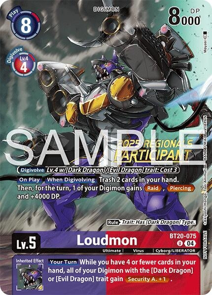 Image for Loudmon (Regionals 25-26 Season 2 Participant) - Digimon Card Game