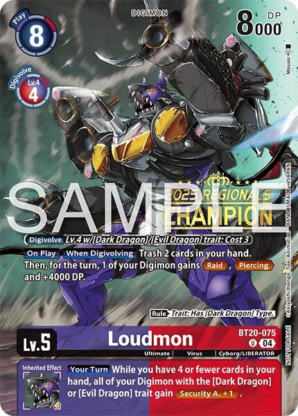 Image for Loudmon (Regionals 25-26 Season 2 Champion) - Digimon Card Game