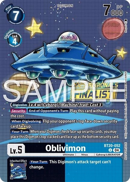Image for Oblivimon (Regionals 25-26 Season 2 Finalist) - Digimon Card Game