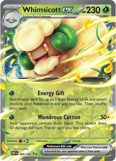 Image for Whimsicott ex - Pokemon