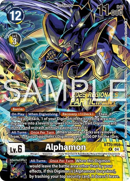Image for Alphamon (Regionals 25-26 Season 2 Participant) - Digimon Card Game