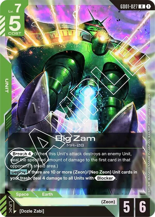 Image for Big Zam - Gundam Card Game