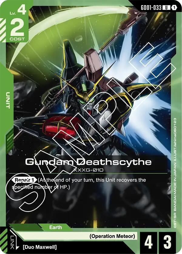Image for Gundam Deathscythe (GD01-033) - Gundam Card Game