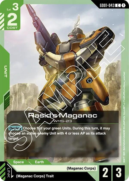 Image for Rasid's Maganac - Gundam Card Game
