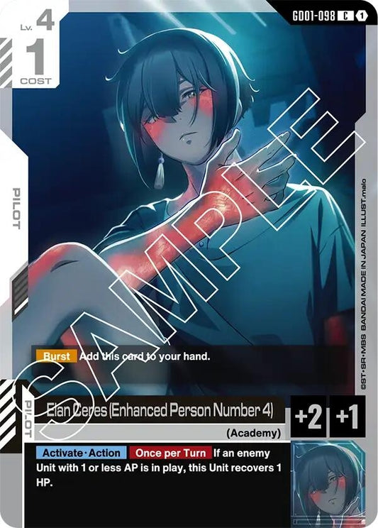 Image for Elan Ceres (Enhanced Person Number 4) - Gundam Card Game