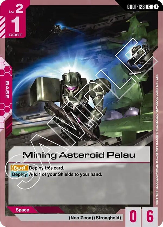 Image for Mining Asteroid Palau - Gundam Card Game