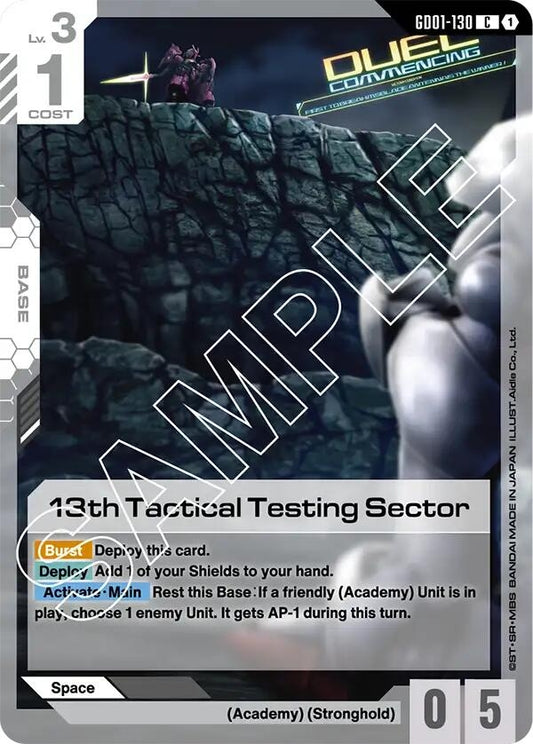 Image for 13th Tactical Testing Sector - Gundam Card Game