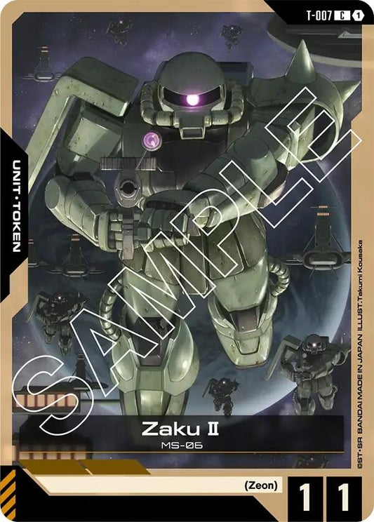 Image for Zaku II (T-007) Token - Gundam Card Game