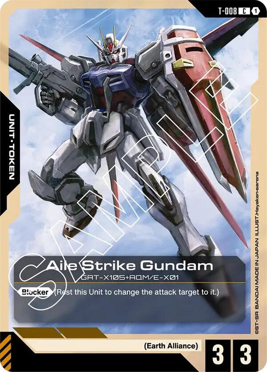 Image for Aile Strike Gundam (T-008) Token - Gundam Card Game